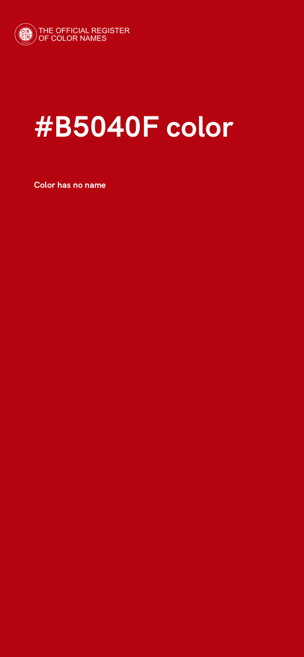 #B5040F color image