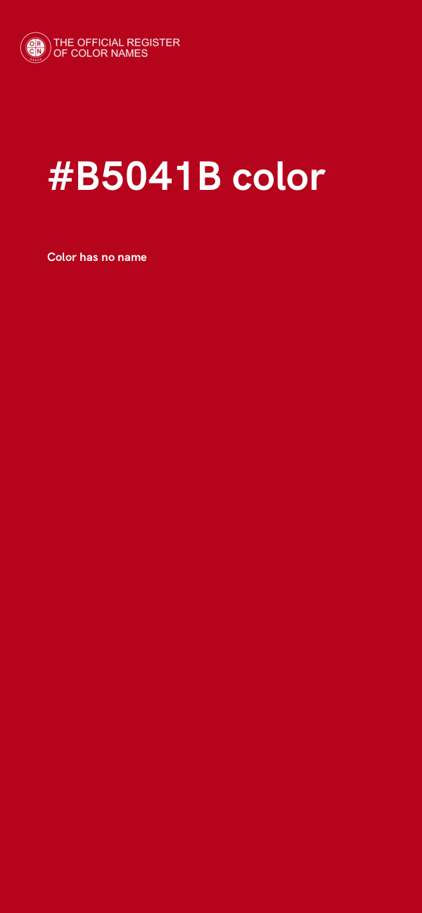 #B5041B color image
