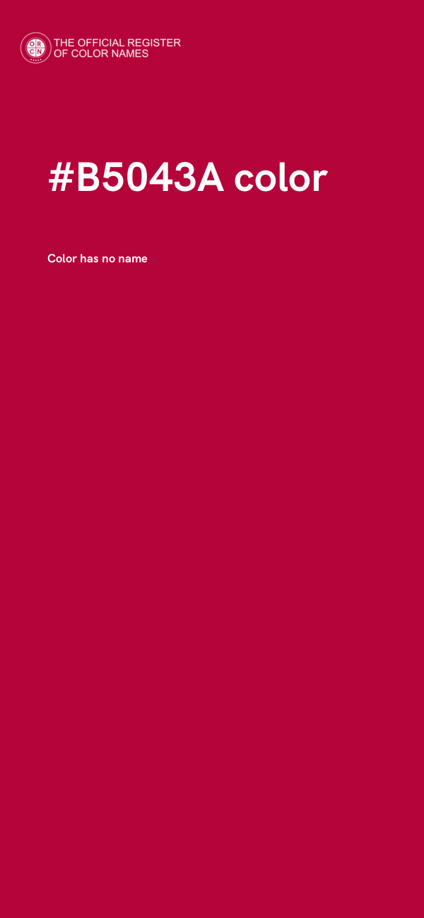 #B5043A color image