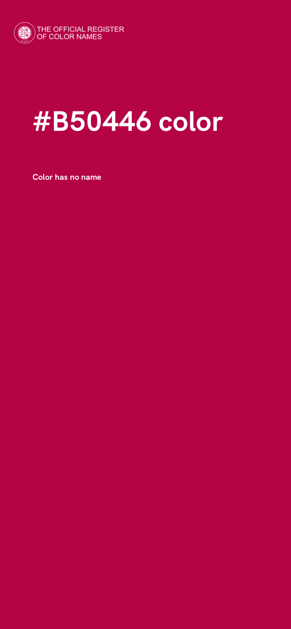 #B50446 color image