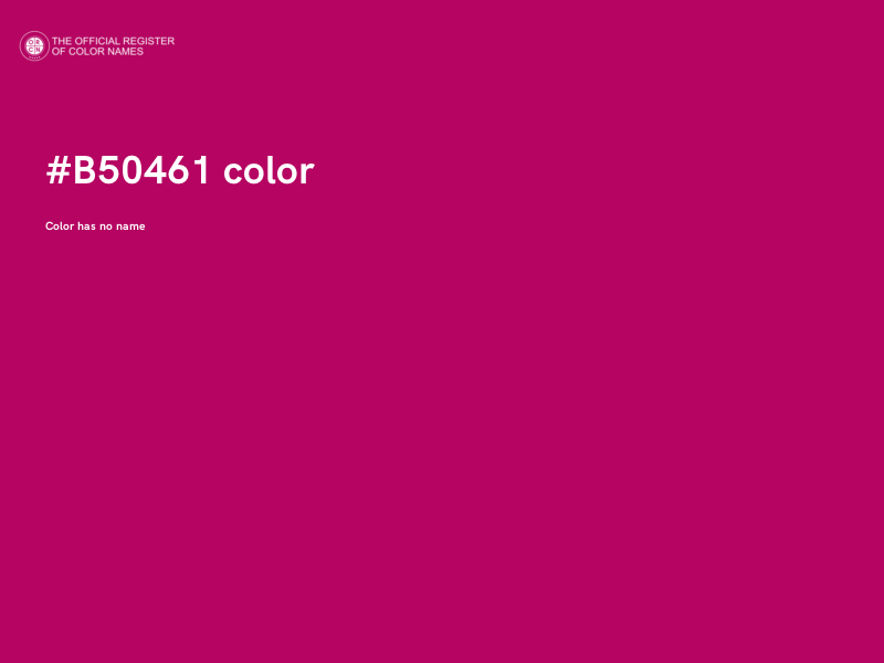 #B50461 color image