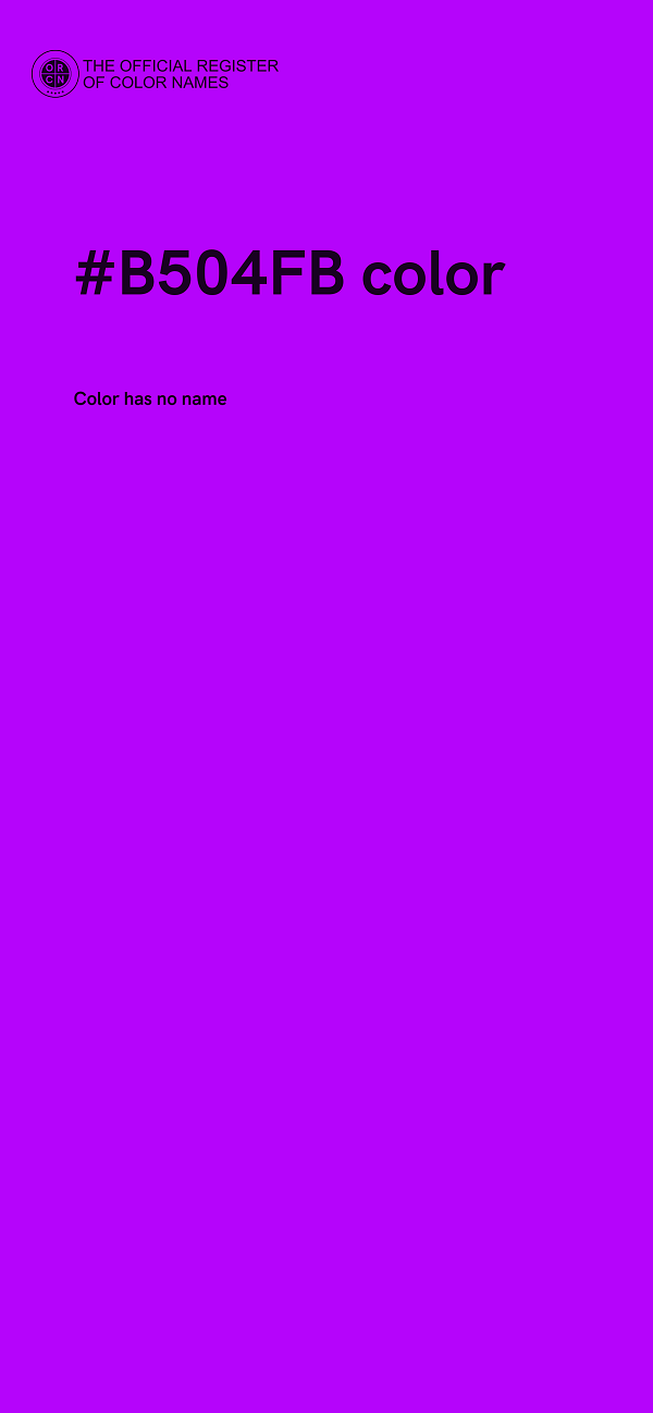 #B504FB color image