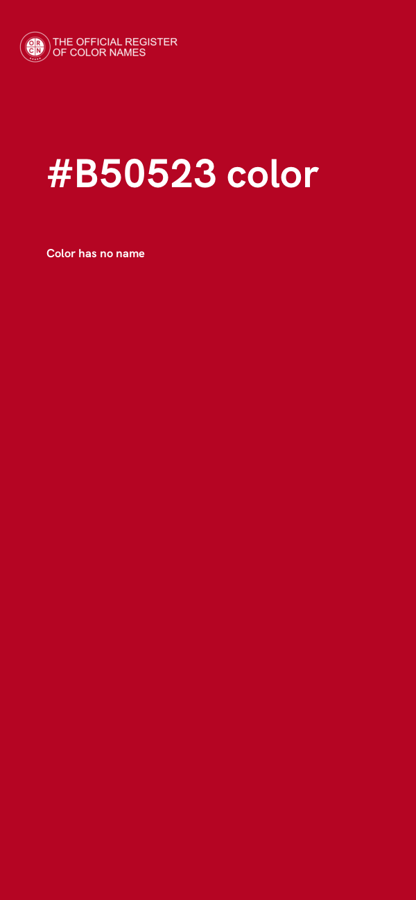 #B50523 color image