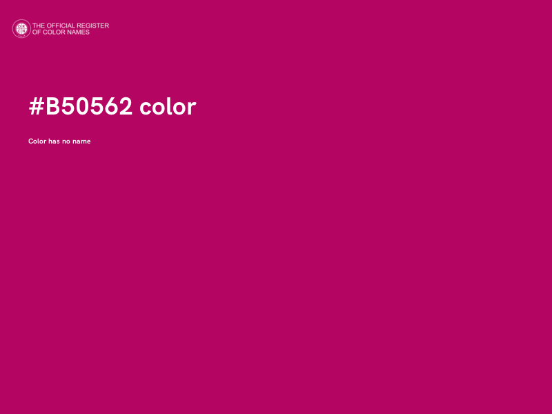 #B50562 color image