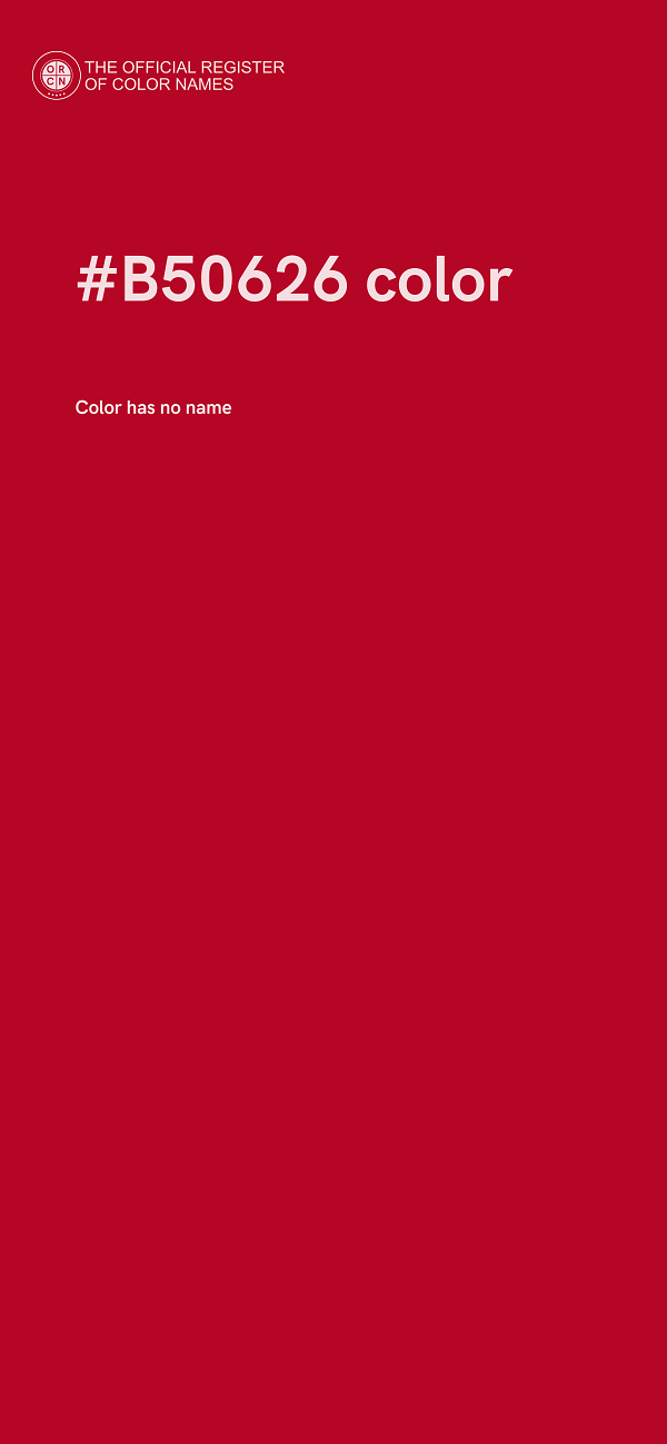 #B50626 color image