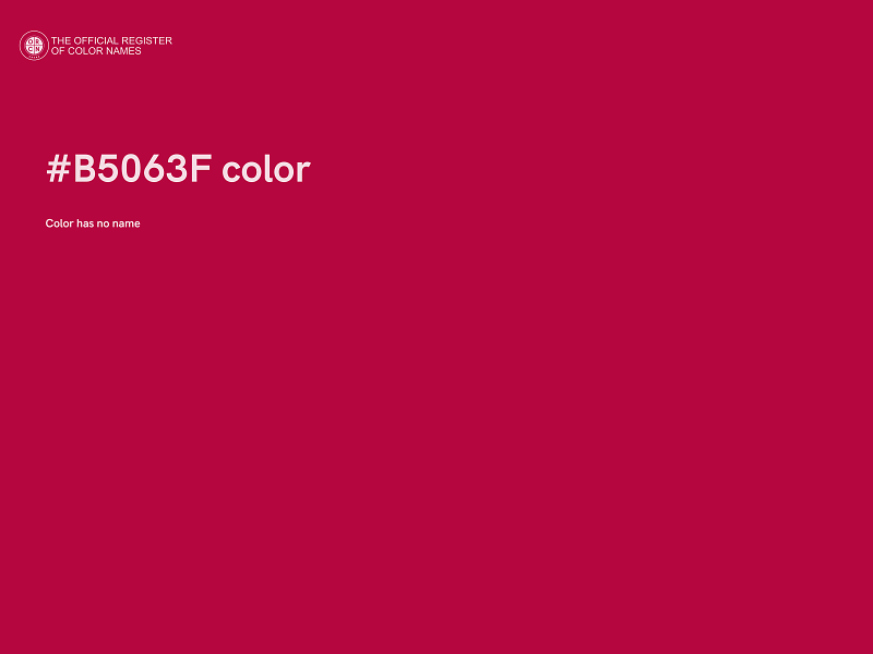 #B5063F color image