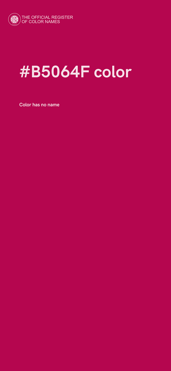 #B5064F color image