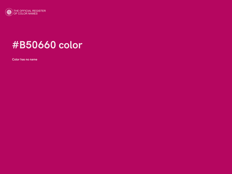 #B50660 color image