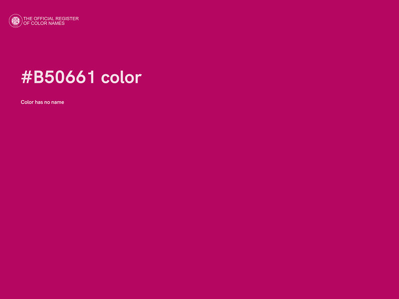 #B50661 color image