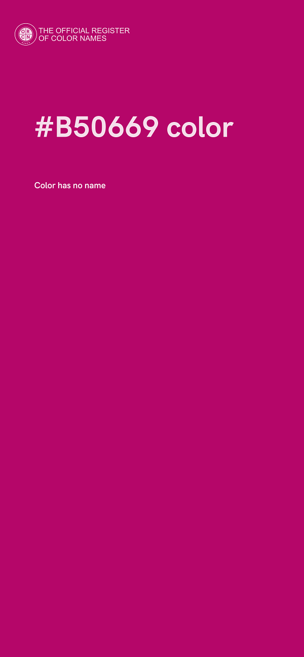 #B50669 color image