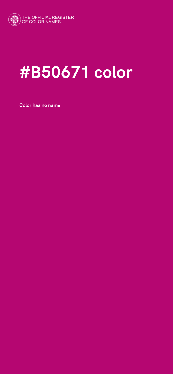 #B50671 color image