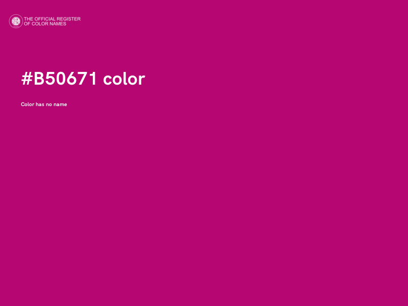 #B50671 color image