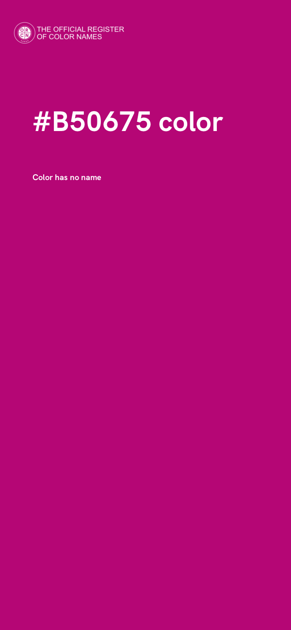 #B50675 color image