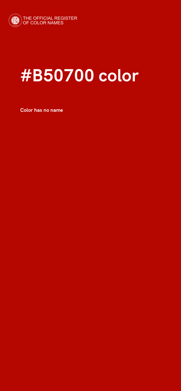 #B50700 color image