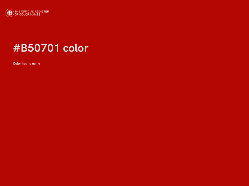 #B50701 color image