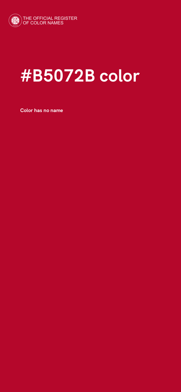 #B5072B color image