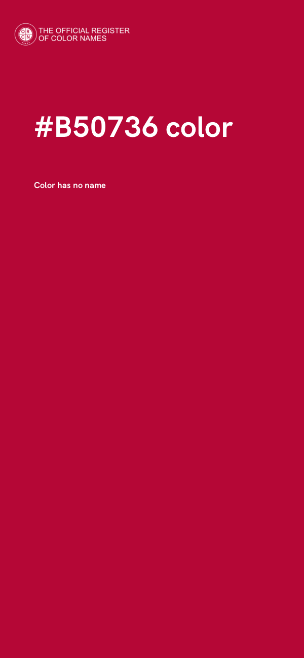 #B50736 color image