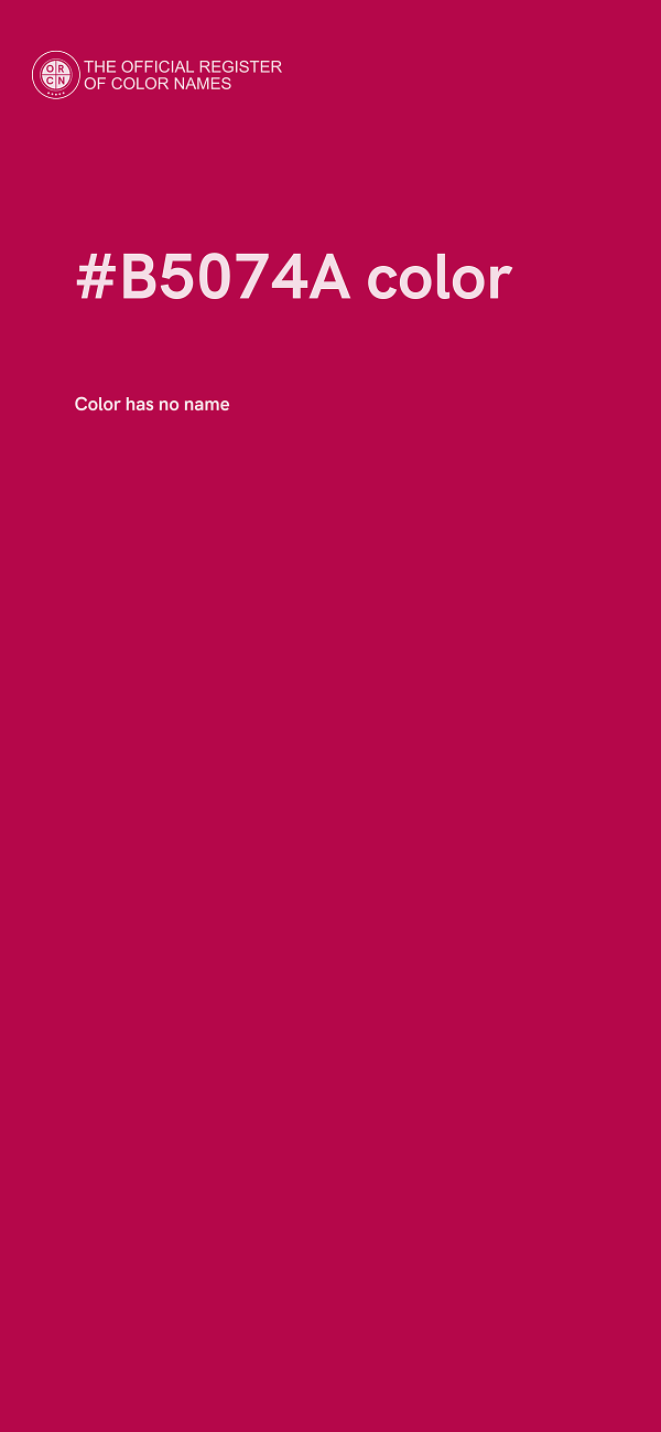 #B5074A color image