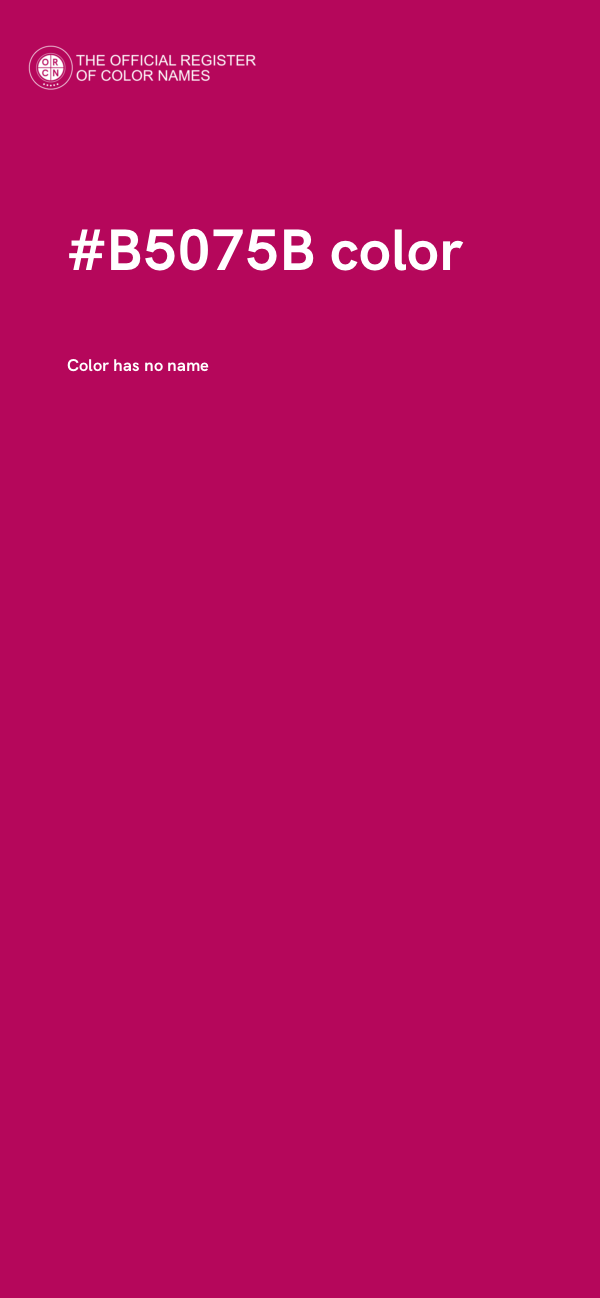 #B5075B color image