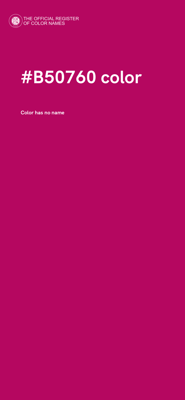 #B50760 color image