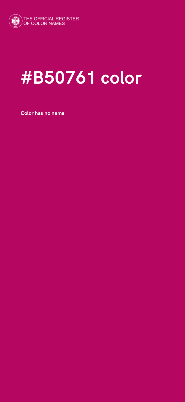 #B50761 color image