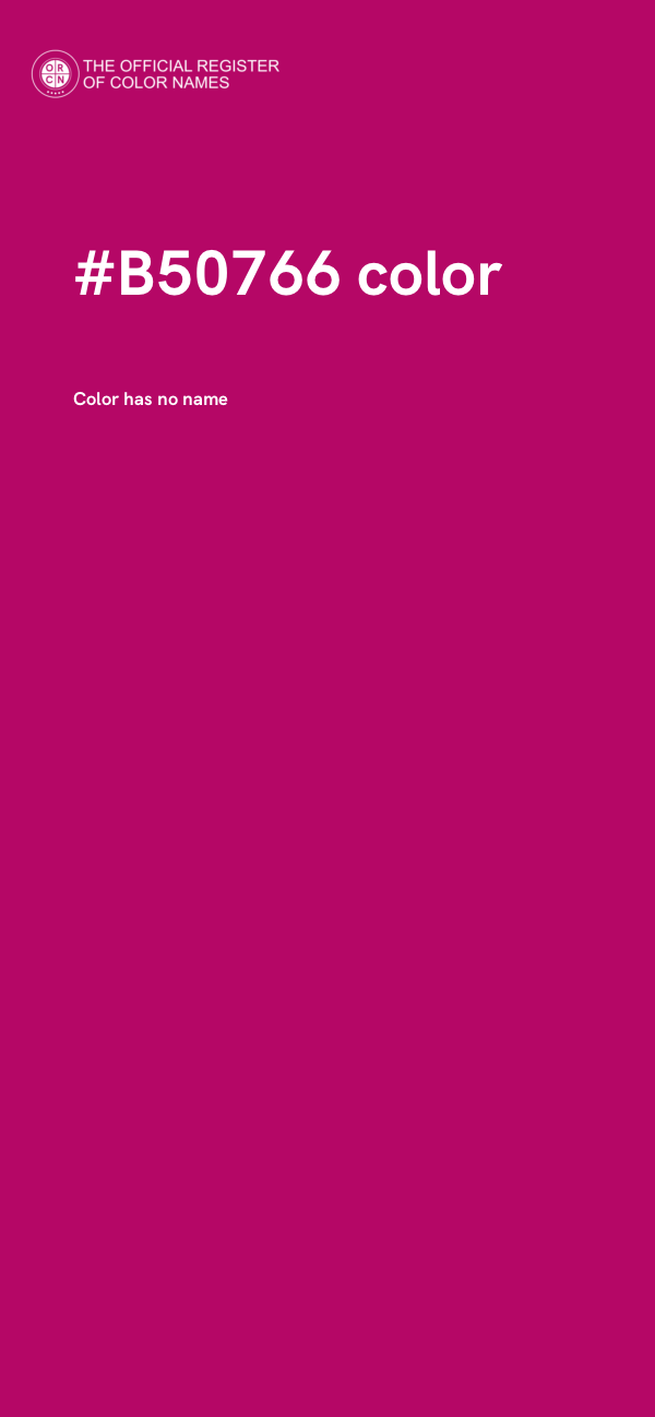 #B50766 color image