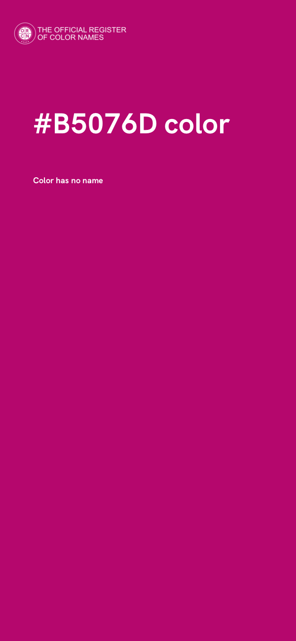 #B5076D color image