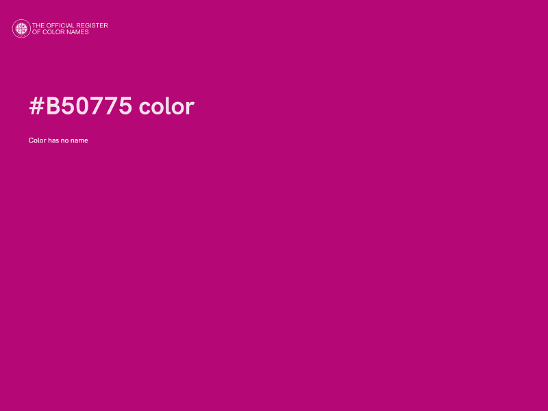 #B50775 color image