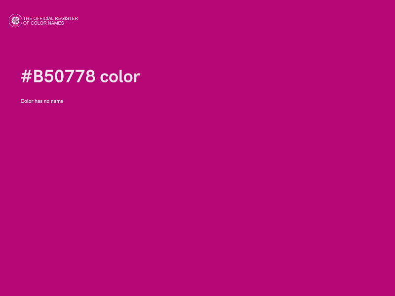#B50778 color image