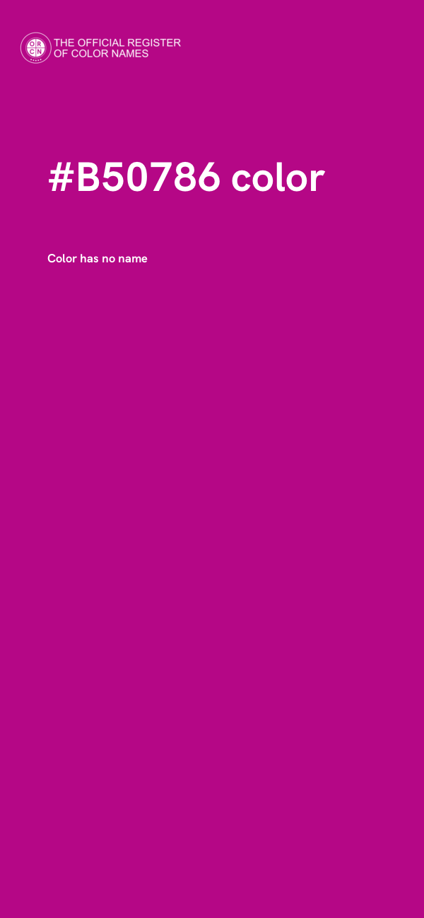 #B50786 color image