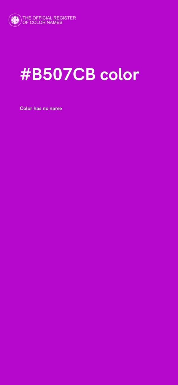#B507CB color image