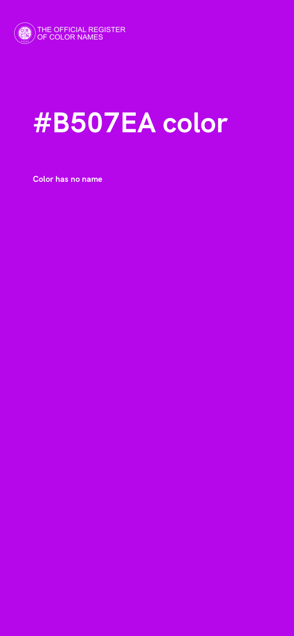 #B507EA color image
