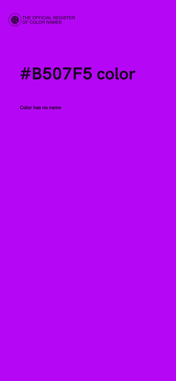 #B507F5 color image