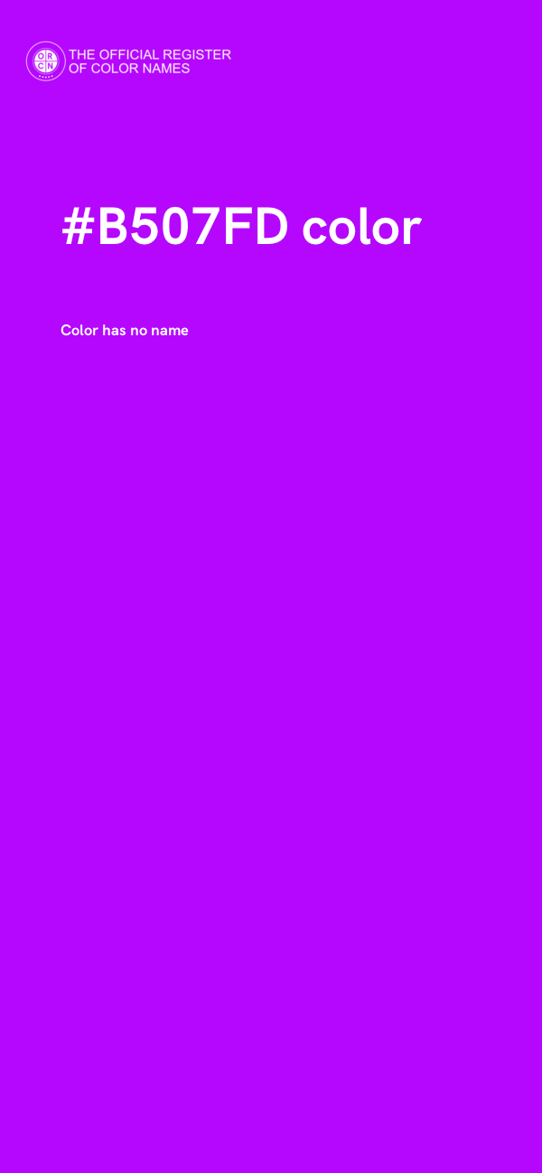 #B507FD color image