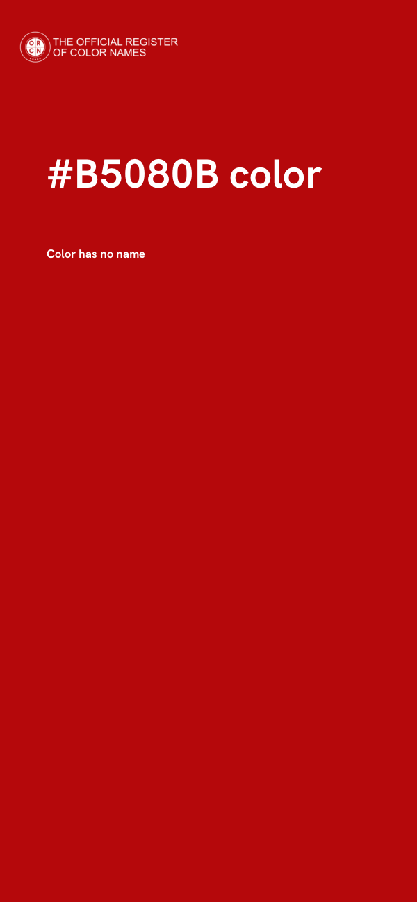 #B5080B color image