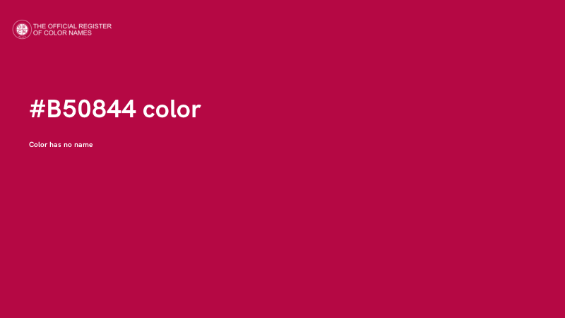 #B50844 color image