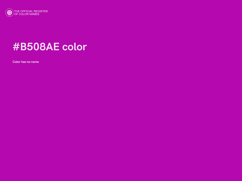 #B508AE color image
