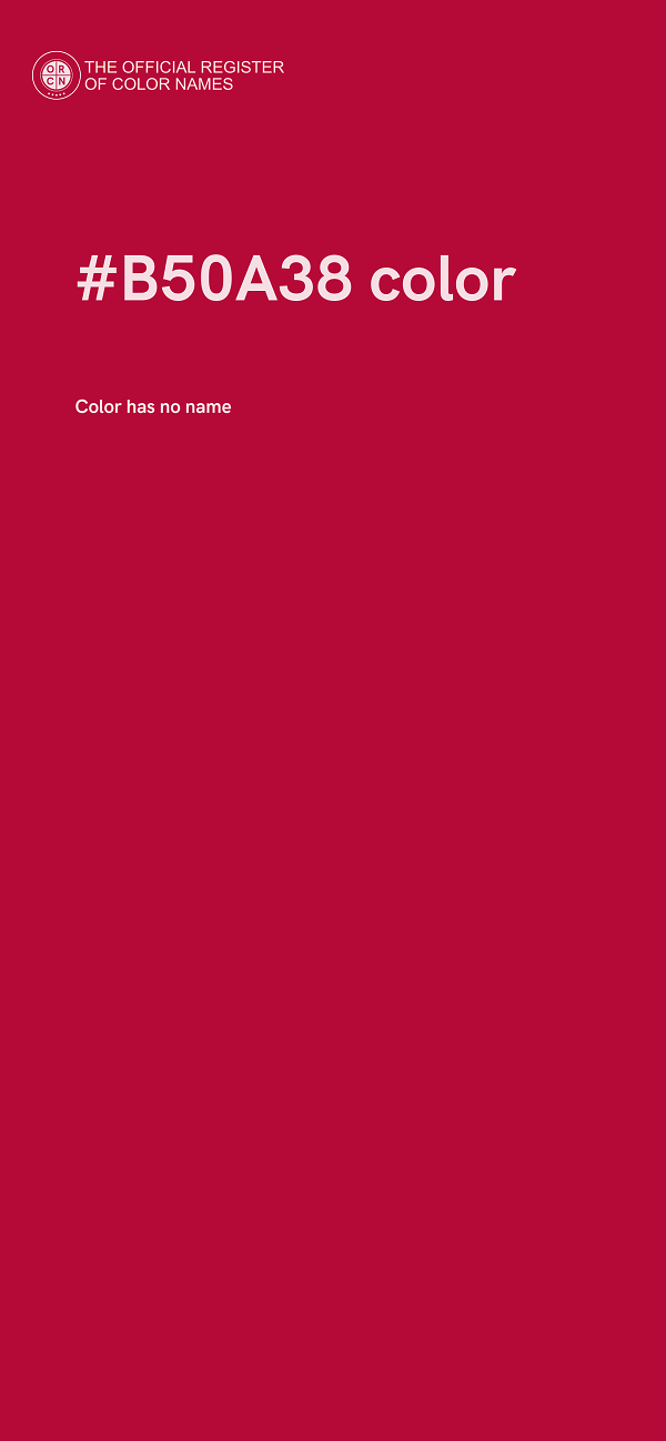 #B50A38 color image