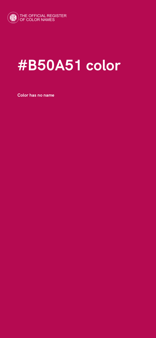 #B50A51 color image