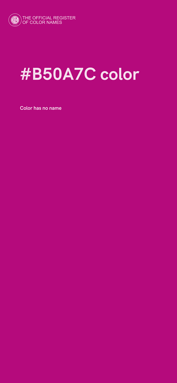 #B50A7C color image