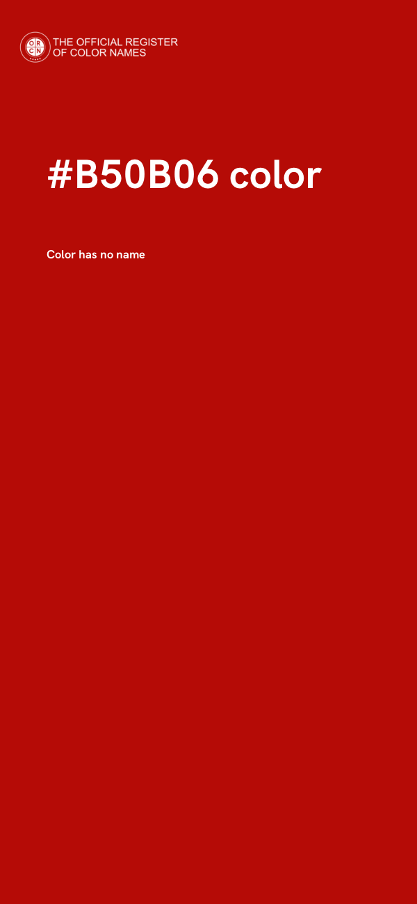 #B50B06 color image