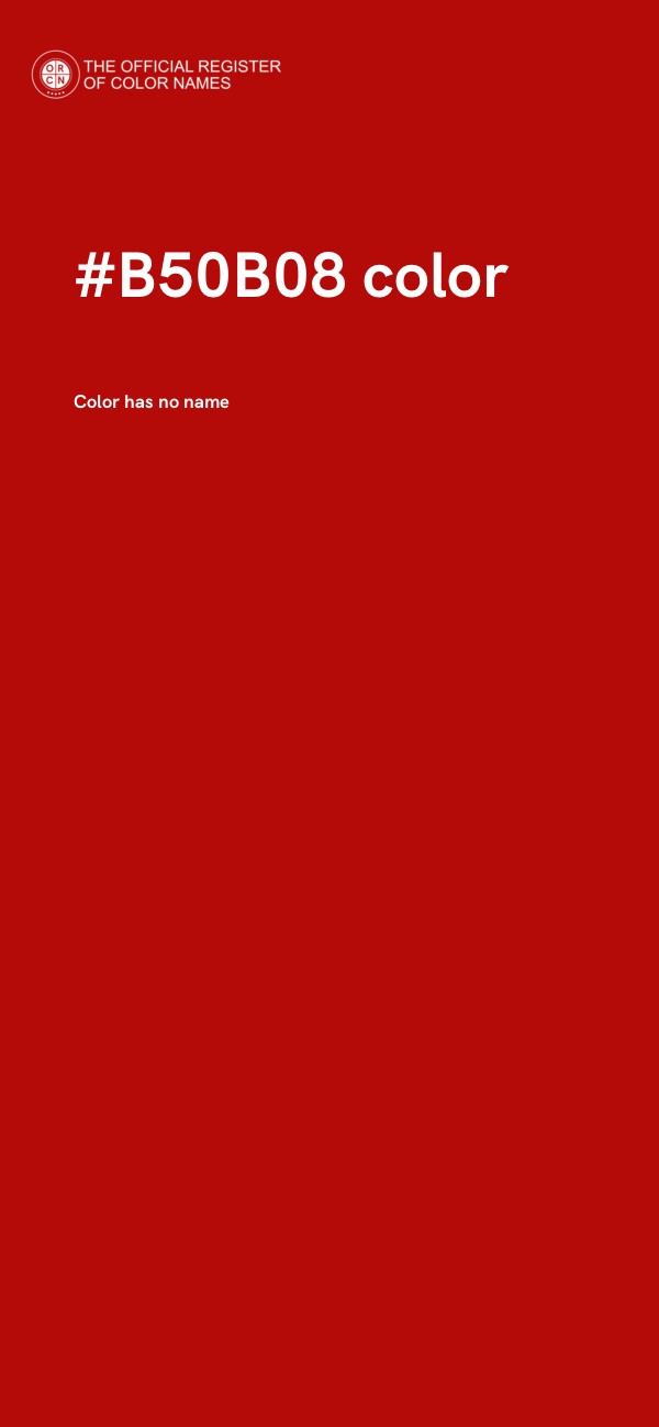 #B50B08 color image