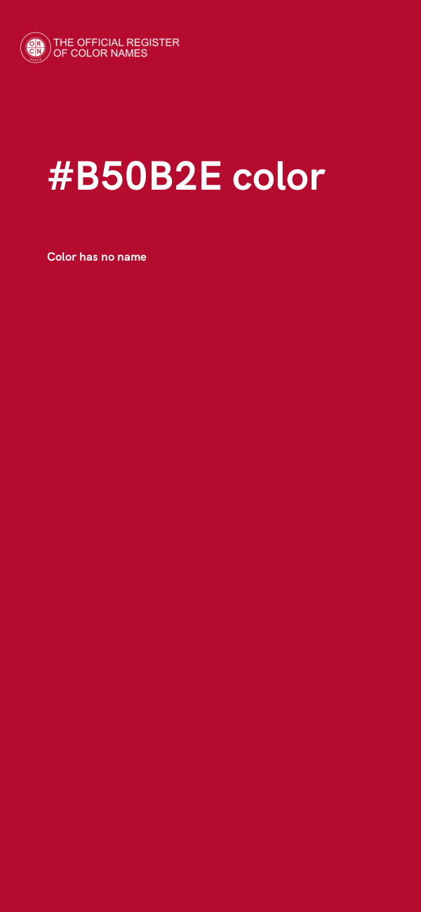 #B50B2E color image