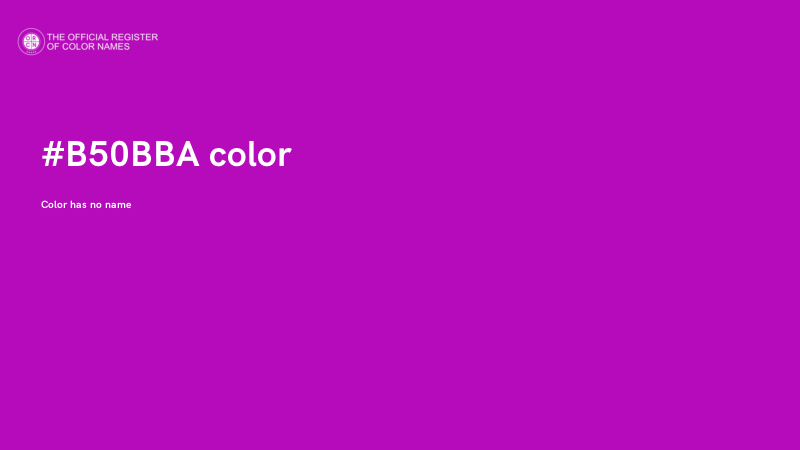#B50BBA color image
