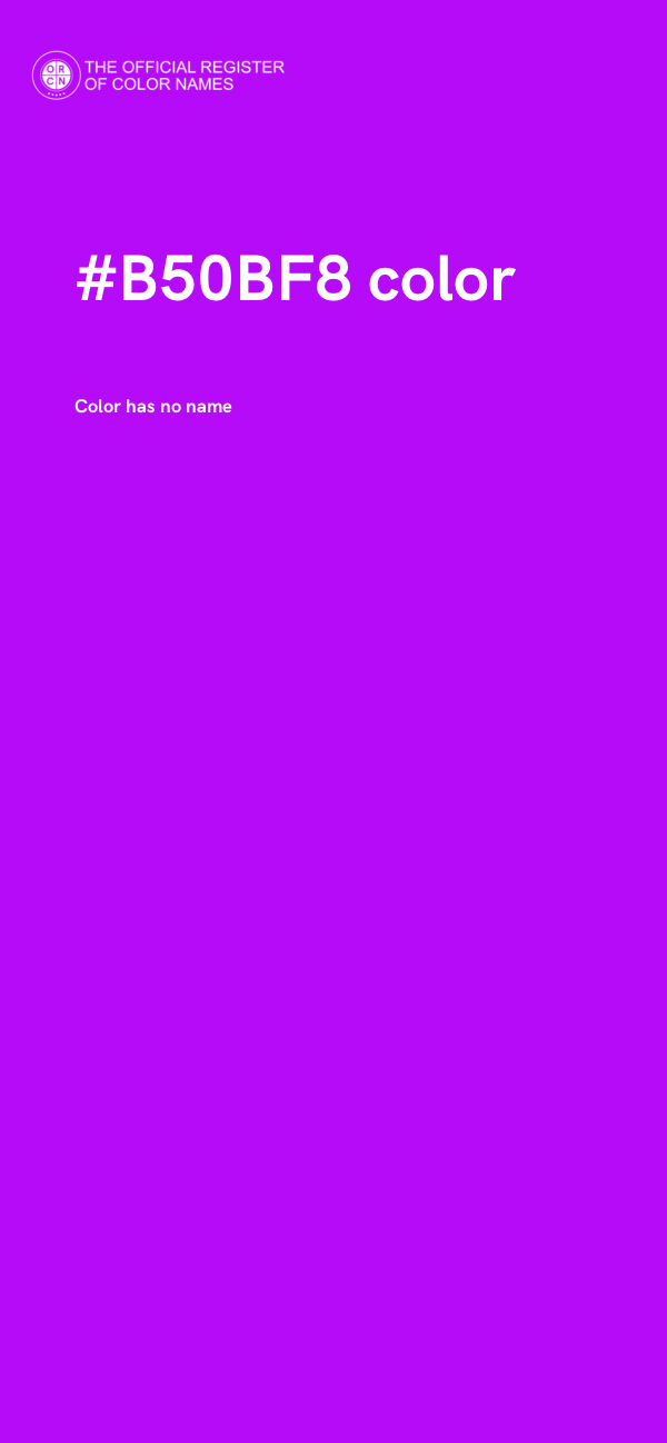 #B50BF8 color image