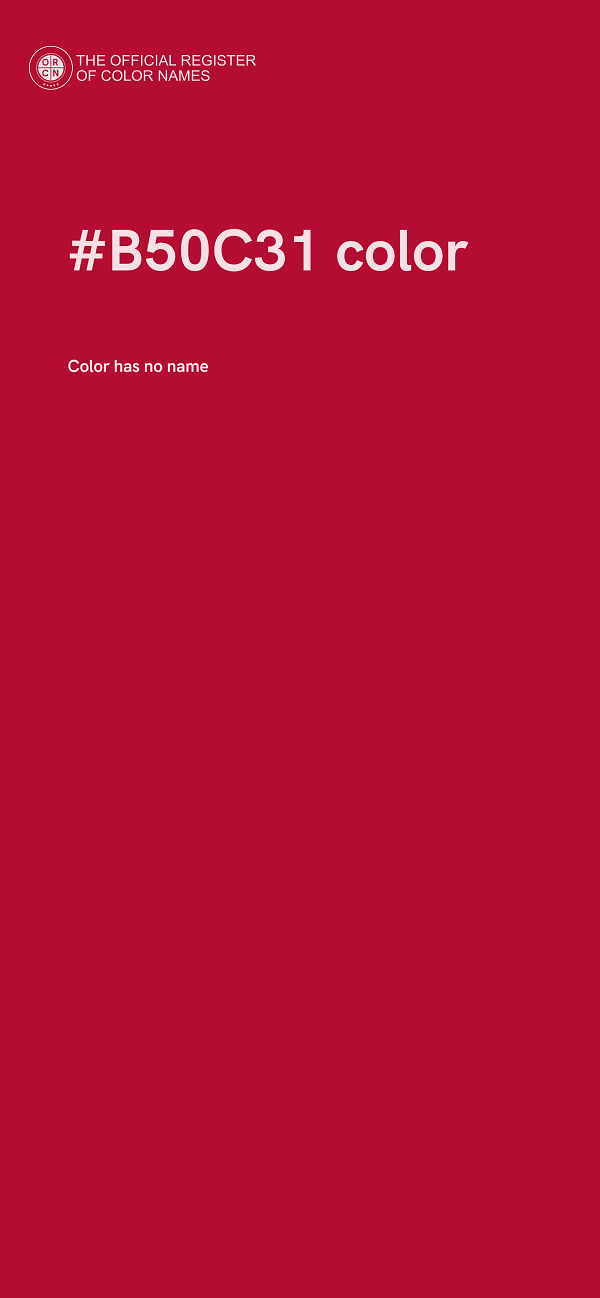 #B50C31 color image