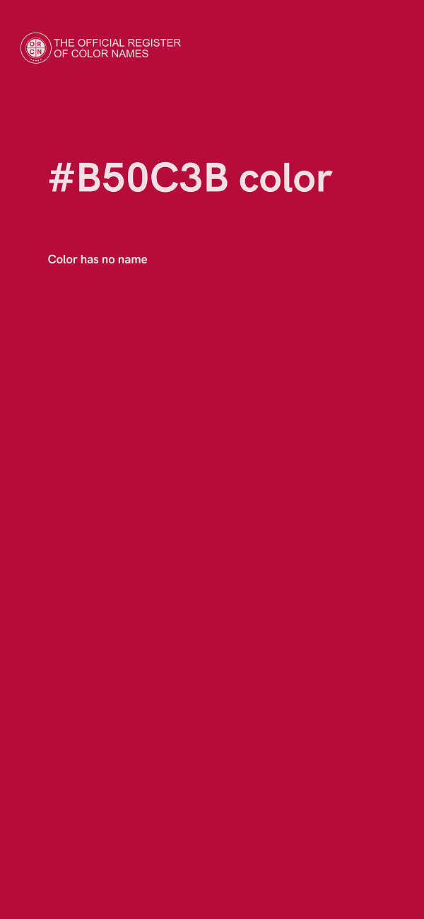 #B50C3B color image