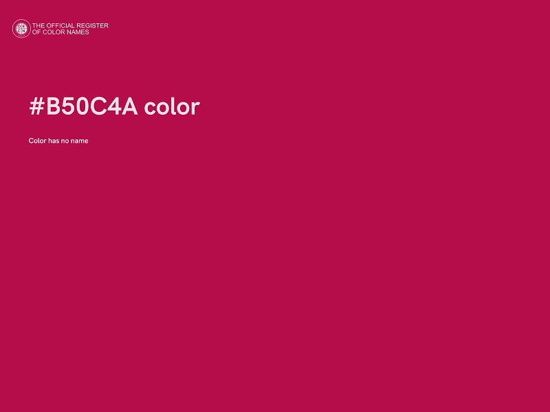 #B50C4A color image