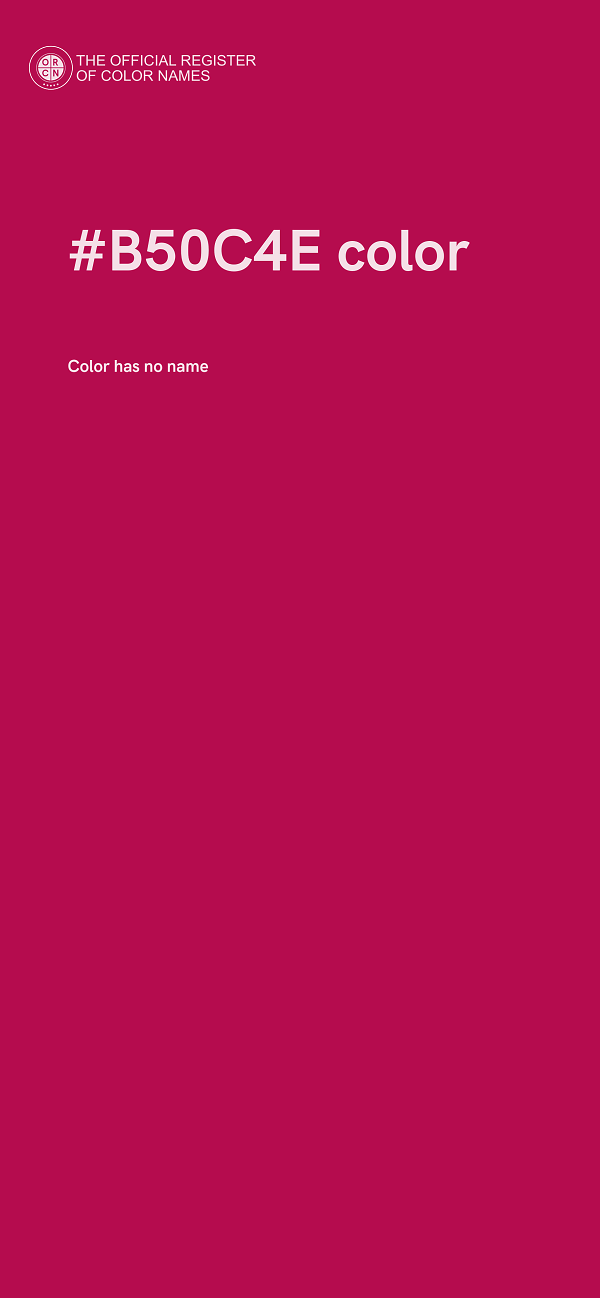 #B50C4E color image