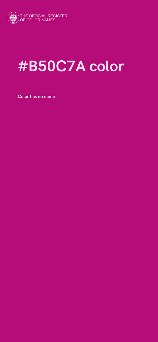 #B50C7A color image
